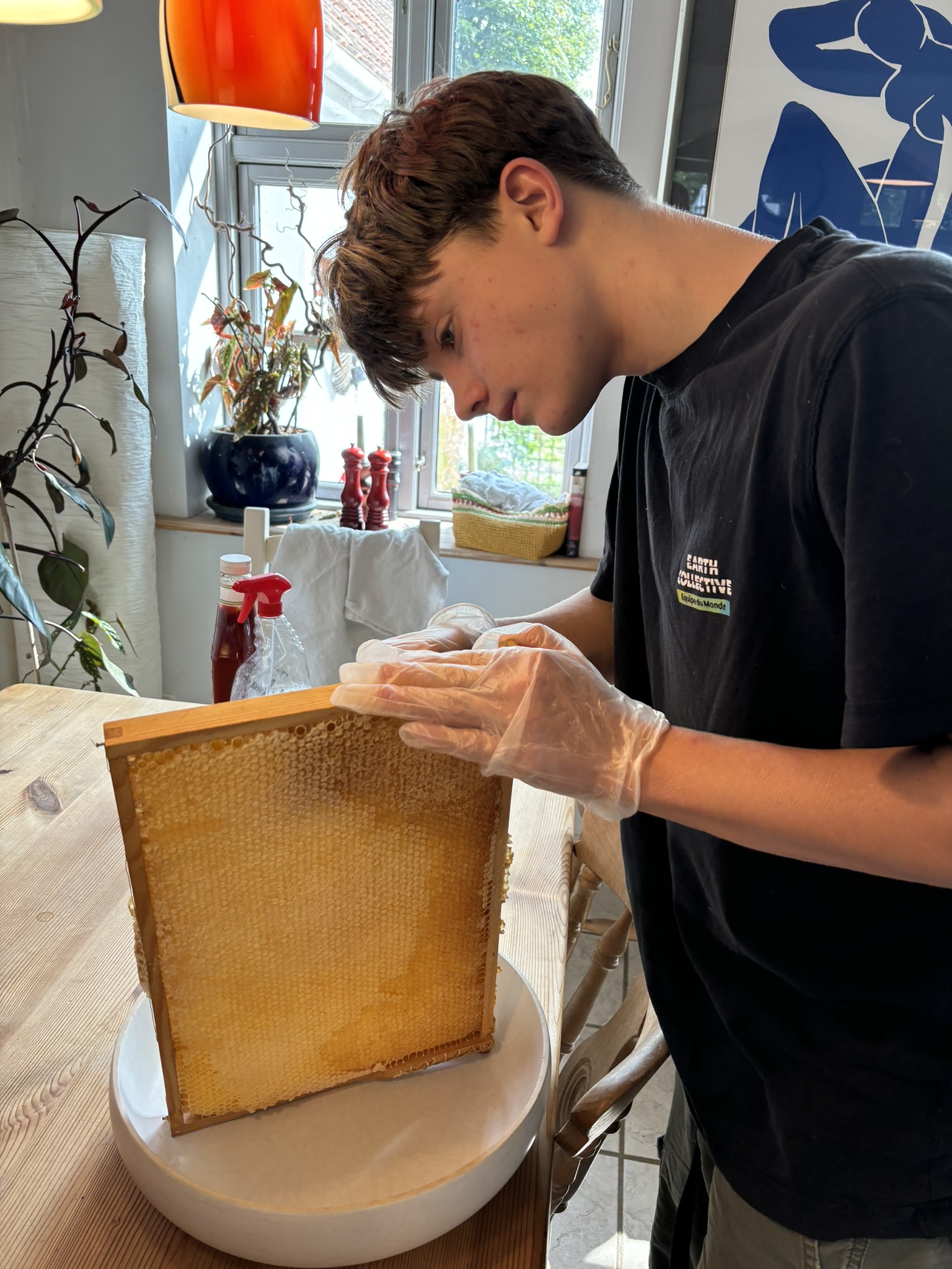 Person der arbejder med vokstavle